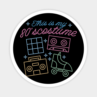 Neon Nostalgia: 80's Costume Classics Magnet